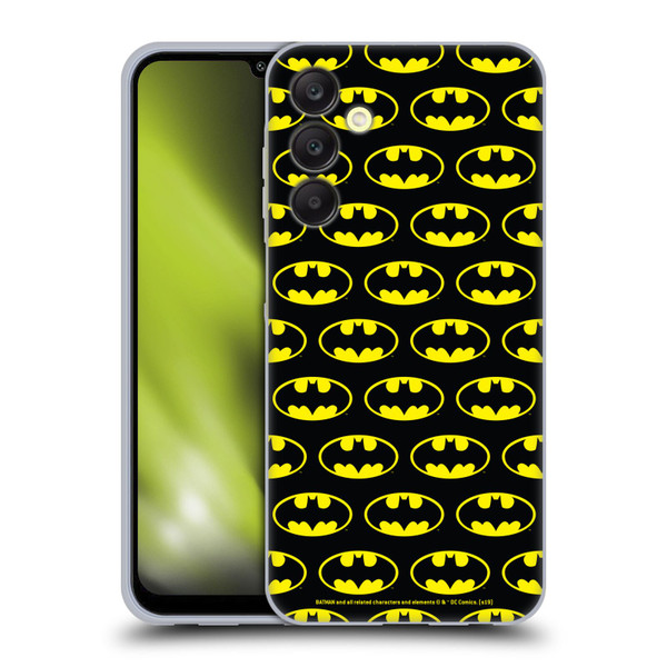 Batman DC Comics Logos Patterns Soft Gel Case for Samsung Galaxy A25 5G