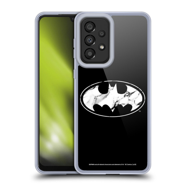 Batman DC Comics Logos Marble Soft Gel Case for Samsung Galaxy A33 5G (2022)