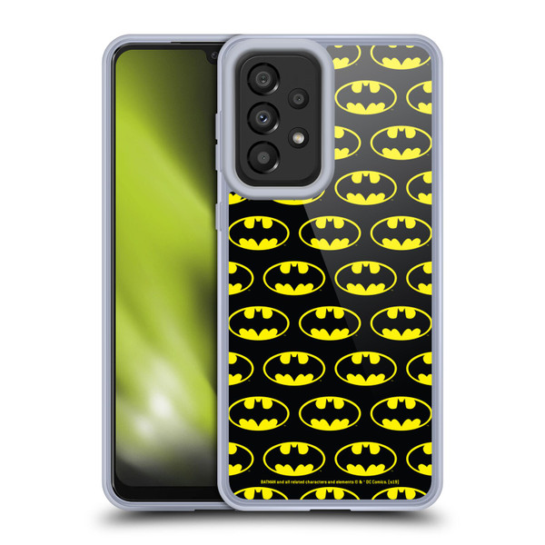 Batman DC Comics Logos Patterns Soft Gel Case for Samsung Galaxy A33 5G (2022)