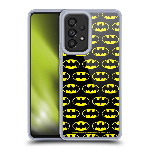 Batman DC Comics Logos Patterns Soft Gel Case for Samsung Galaxy A53 5G (2022)