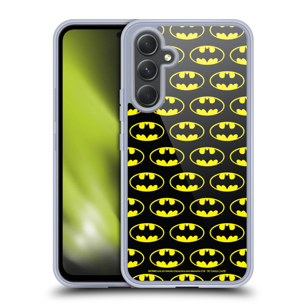 Batman DC Comics Logos Patterns Soft Gel Case for Samsung Galaxy A54 5G
