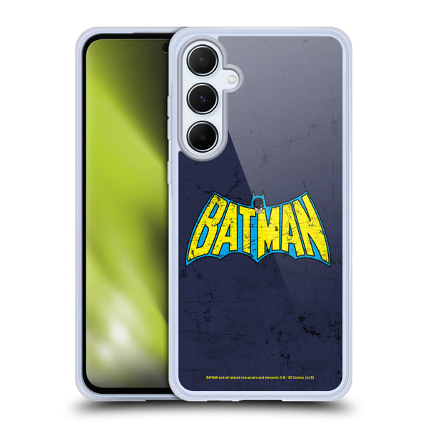 Batman DC Comics Logos Classic Distressed Look Soft Gel Case for Samsung Galaxy A55 5G