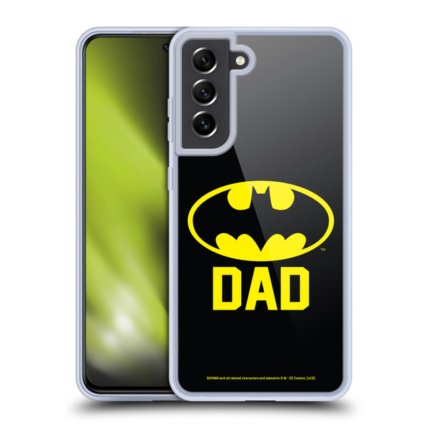 Batman DC Comics Logos Batdad Soft Gel Case for Samsung Galaxy S21 FE 5G & MagSafe