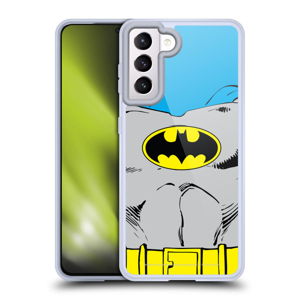 Batman DC Comics Logos Classic Costume Soft Gel Case for Samsung Galaxy S21 5G & MagSafe