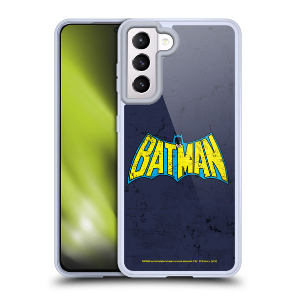 Batman DC Comics Logos Classic Distressed Look Soft Gel Case for Samsung Galaxy S21 5G & MagSafe