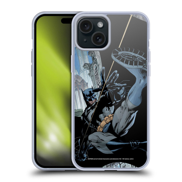 Batman DC Comics Hush #608 Comic Book Cover Soft Gel Case for Apple iPhone 15 Plus & MagSafe