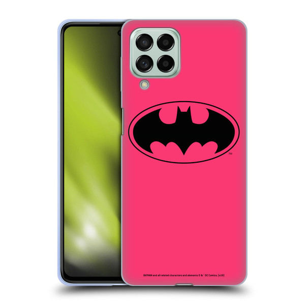 Batman DC Comics Logos Pink Soft Gel Case for Samsung Galaxy M53 (2022)