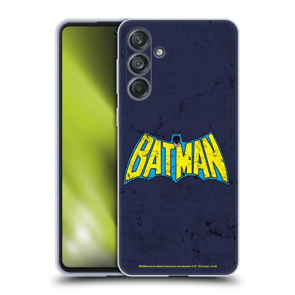 Batman DC Comics Logos Classic Distressed Look Soft Gel Case for Samsung Galaxy M55 5G