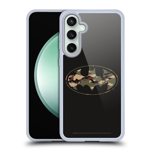 Batman DC Comics Logos Camouflage Soft Gel Case for Samsung Galaxy S23 FE 5G & MagSafe