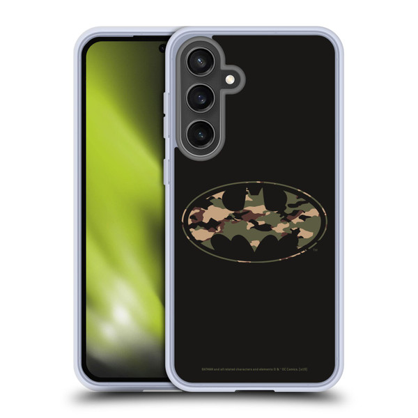 Batman DC Comics Logos Camouflage Soft Gel Case for Samsung Galaxy S24 FE & MagSafe