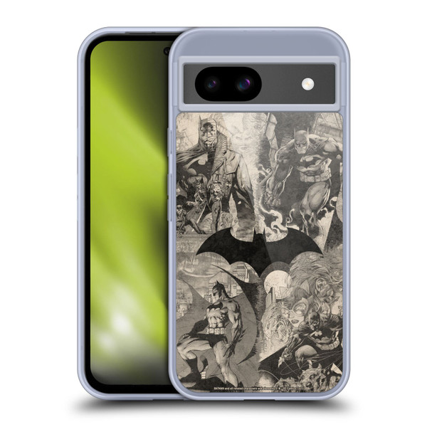 Batman DC Comics Hush Logo Collage Distressed Soft Gel Case for Google Pixel 8a