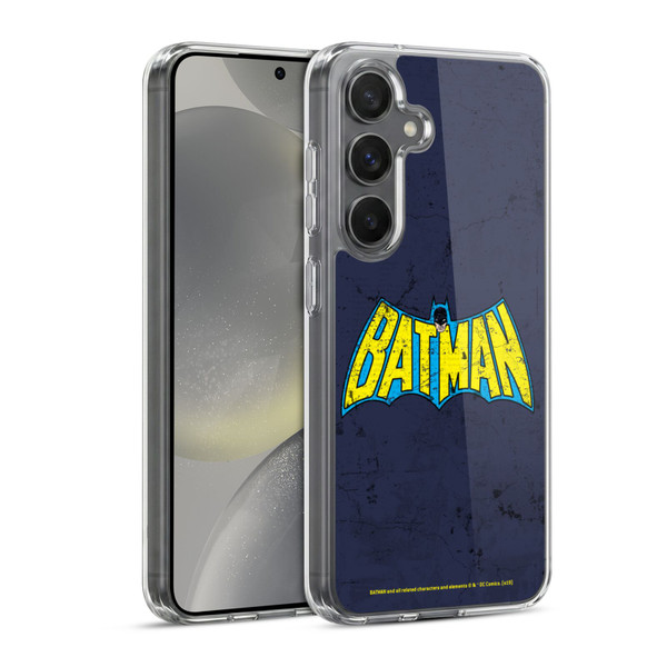 Batman DC Comics Logos Classic Distressed Look Soft Gel Case for Samsung Galaxy S24 5G & MagSafe