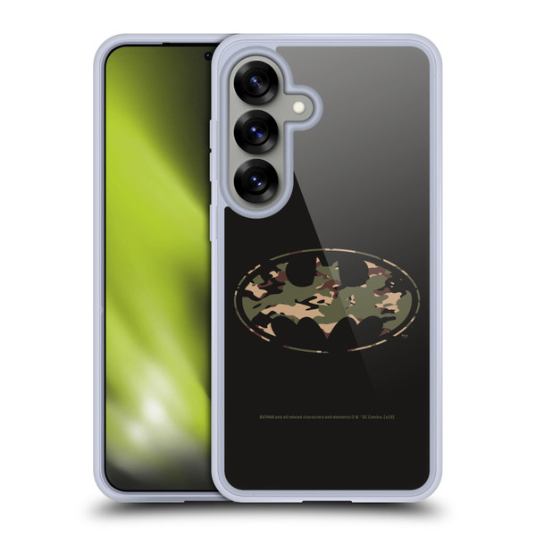 Batman DC Comics Logos Camouflage Soft Gel Case for Samsung Galaxy S25 & MagSafe