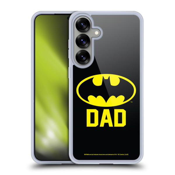 Batman DC Comics Logos Batdad Soft Gel Case for Samsung Galaxy S25+ & MagSafe