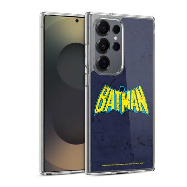 Batman DC Comics Logos Classic Distressed Look Soft Gel Case for Samsung Galaxy S25 Ultra & MagSafe