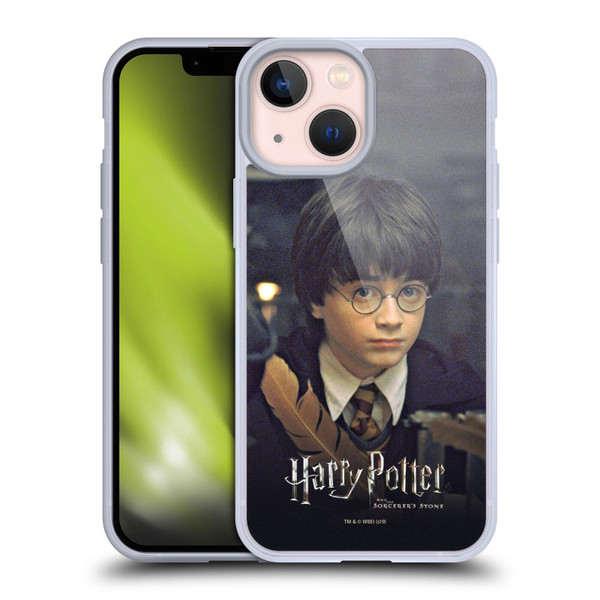Harry Potter Sorcerer's Stone II Feather Quill Soft Gel Case for Apple iPhone 13 Mini & MagSafe