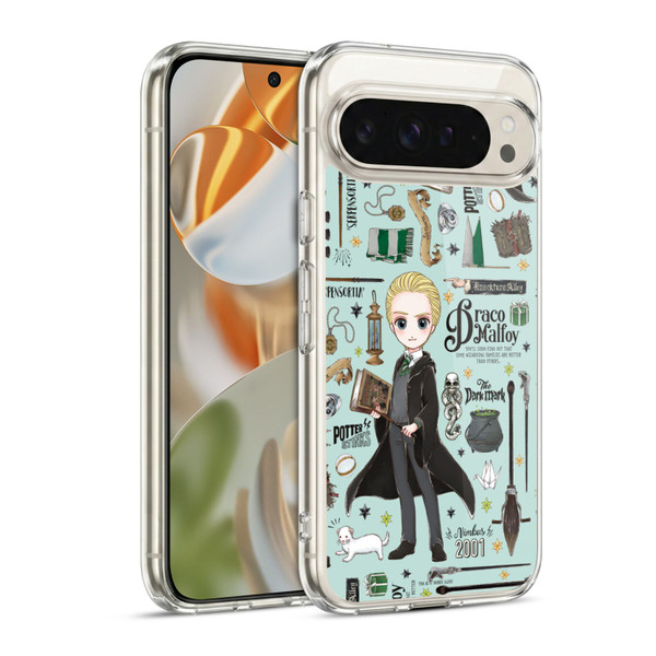 Harry Potter Deathly Hallows XXXVII Draco Pattern Soft Gel Case for Google Pixel 9 / Pixel 9 Pro