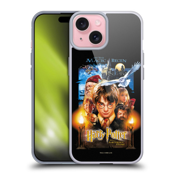 Harry Potter Sorcerer's Stone II Poster 1 Soft Gel Case for Apple iPhone 15 & MagSafe