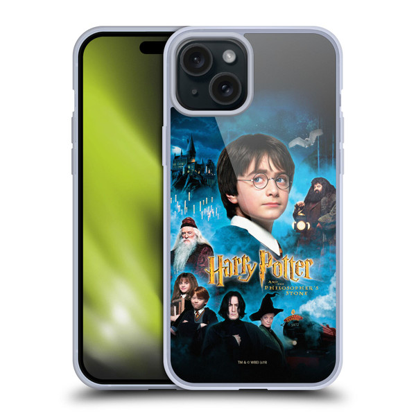 Harry Potter Sorcerer's Stone II Poster 2 Soft Gel Case for Apple iPhone 15 Plus & MagSafe