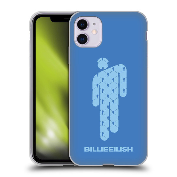 Billie Eilish Key Art Blohsh Blue Soft Gel Case for Apple iPhone 11