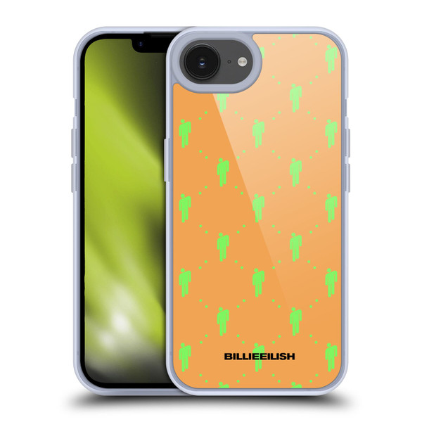 Billie Eilish Key Art Blohsh Pattern Soft Gel Case for Apple iPhone 16e & MagSafe