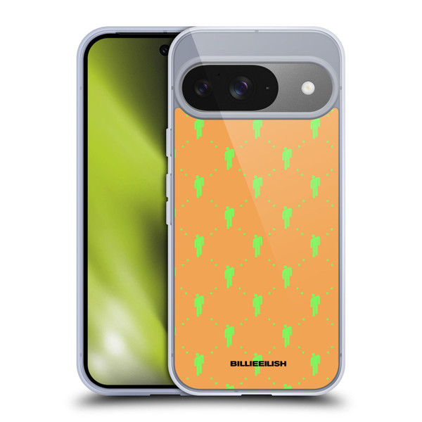 Billie Eilish Key Art Blohsh Pattern Soft Gel Case for Google Pixel 9 / Pixel 9 Pro