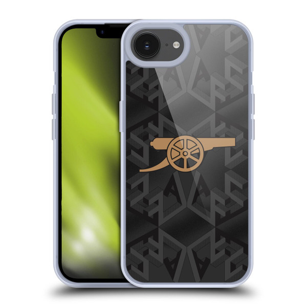 Arsenal FC 2022/23 Crest Kit Away Soft Gel Case for Apple iPhone 16e