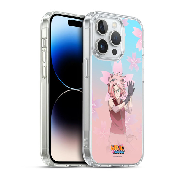 Naruto Shippuden Character Art Sakura Haruno Soft Gel Case for Apple iPhone 13 Pro & MagSafe