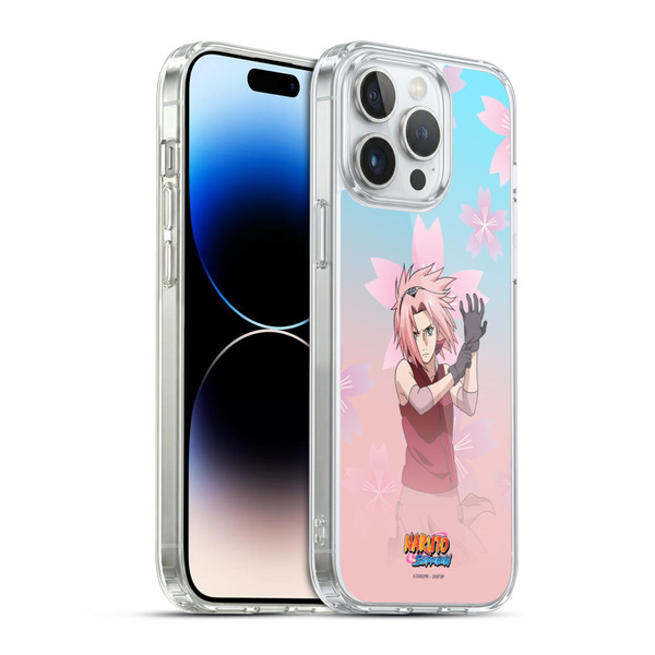 Naruto Shippuden Character Art Sakura Haruno Soft Gel Case for Apple iPhone 14 Pro Max & MagSafe