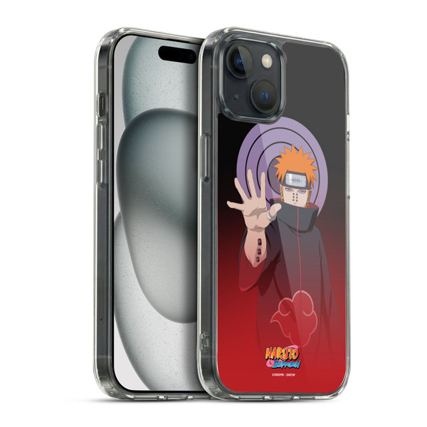 Naruto Shippuden Character Art Pain Soft Gel Case for Apple iPhone 15 Plus & MagSafe