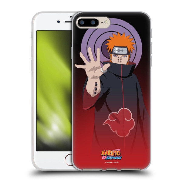 Naruto Shippuden Character Art Pain Soft Gel Case for Apple iPhone 7 Plus / iPhone 8 Plus & MagSafe