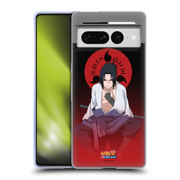 Naruto Shippuden Character Art Sasuke Uchiha Soft Gel Case for Google Pixel 7 Pro