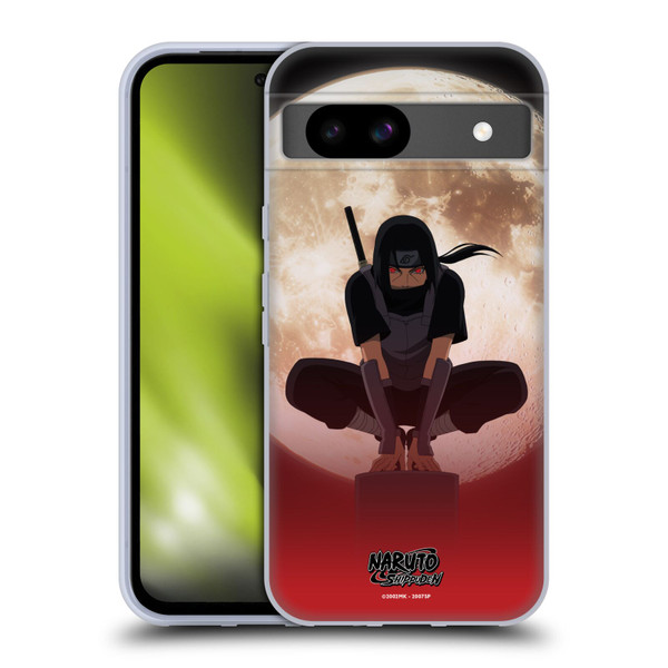 Naruto Shippuden Character Art Itachi Uchiha Moon Soft Gel Case for Google Pixel 8a