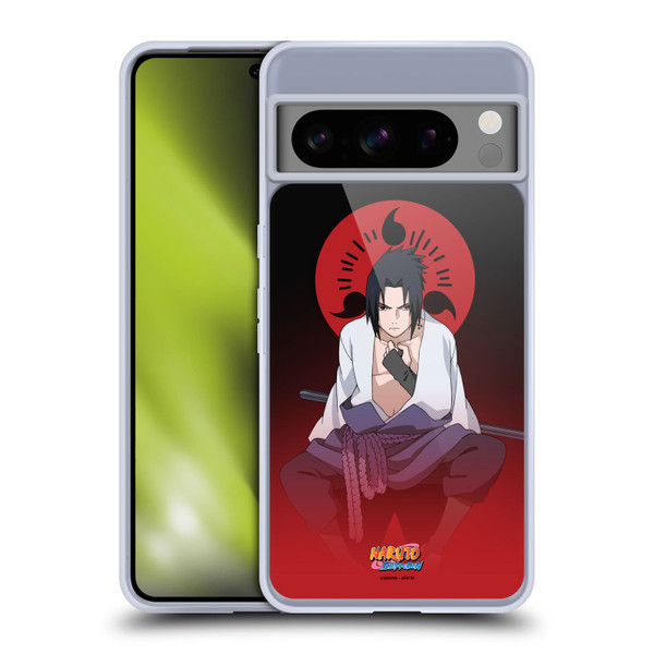 Naruto Shippuden Character Art Sasuke Uchiha Soft Gel Case for Google Pixel 8 Pro