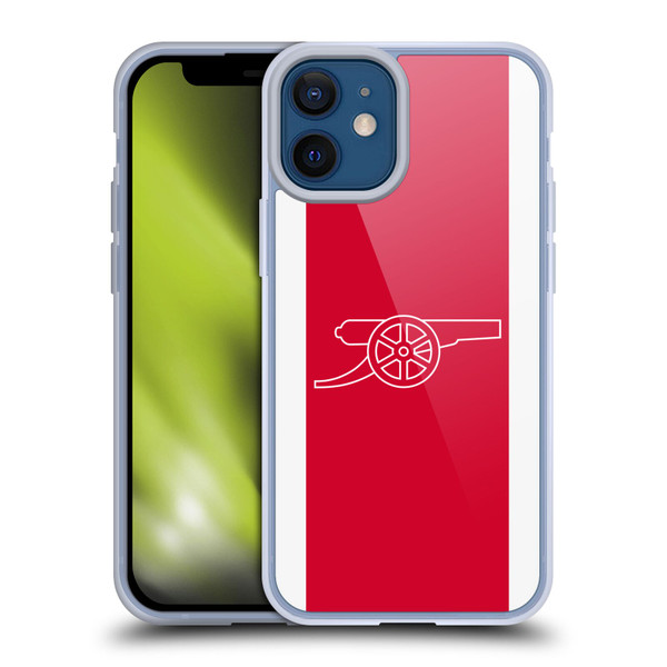 Arsenal FC Logos Gunners Soft Gel Case for Apple iPhone 12 Mini & MagSafe
