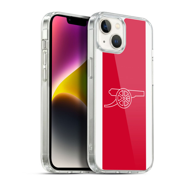 Arsenal FC Logos Gunners Soft Gel Case for Apple iPhone 14 Plus & MagSafe