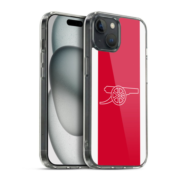 Arsenal FC Logos Gunners Soft Gel Case for Apple iPhone 15 Plus & MagSafe