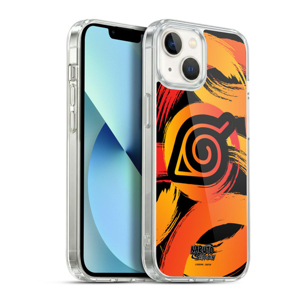 Naruto Shippuden Iconic Konoha Nine Tails Soft Gel Case for Apple iPhone 13