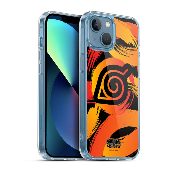Naruto Shippuden Iconic Konoha Nine Tails Soft Gel Case for Apple iPhone 13 Mini & MagSafe