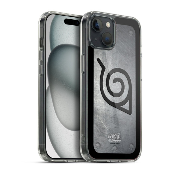 Naruto Shippuden Iconic Konoha Headband Soft Gel Case for Apple iPhone 15 Plus & MagSafe