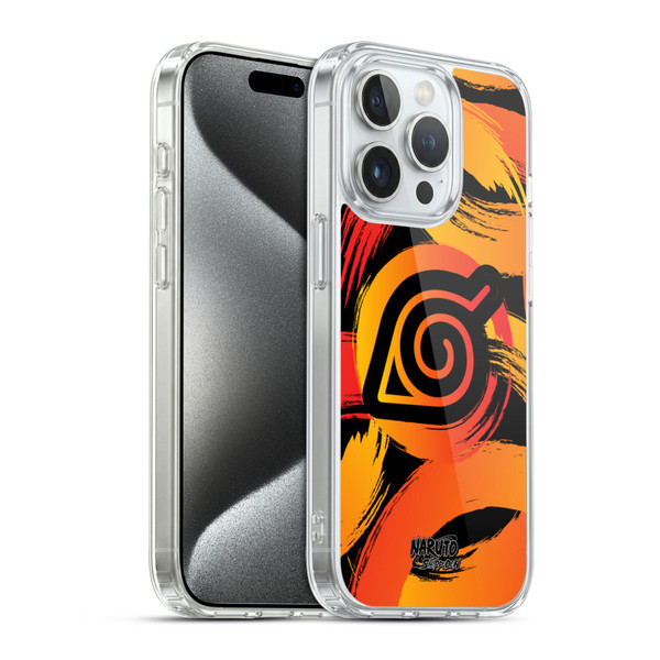 Naruto Shippuden Iconic Konoha Nine Tails Soft Gel Case for Apple iPhone 15 Pro & MagSafe