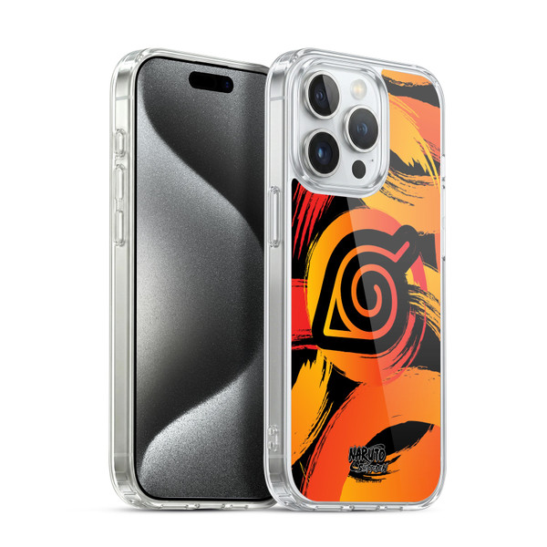 Naruto Shippuden Iconic Konoha Nine Tails Soft Gel Case for Apple iPhone 15 Pro & MagSafe