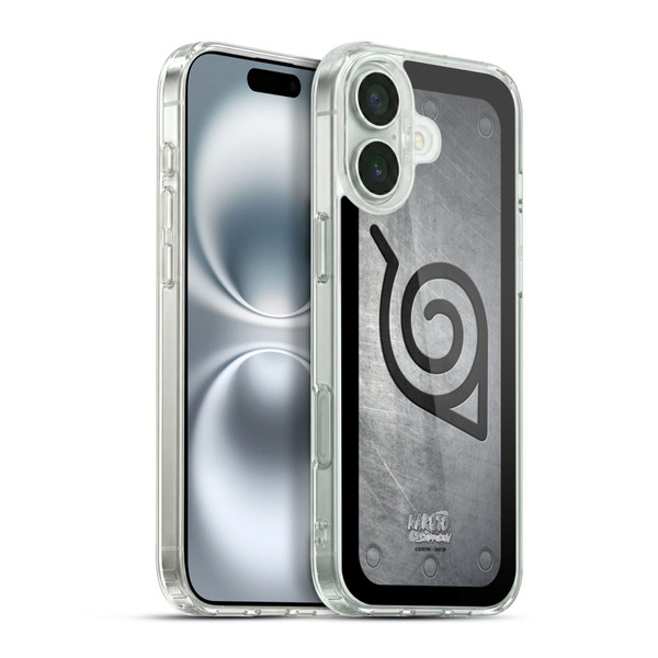 Naruto Shippuden Iconic Konoha Headband Soft Gel Case for Apple iPhone 16 Plus & MagSafe