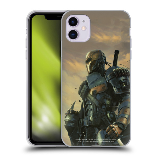 Batman Arkham Origins Key Art Deathstroke 2 Soft Gel Case for Apple iPhone 11
