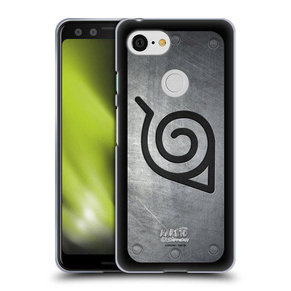 Naruto Shippuden Iconic Konoha Headband Soft Gel Case for Google Pixel 3
