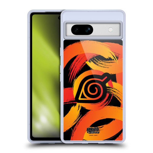 Naruto Shippuden Iconic Konoha Nine Tails Soft Gel Case for Google Pixel 7a