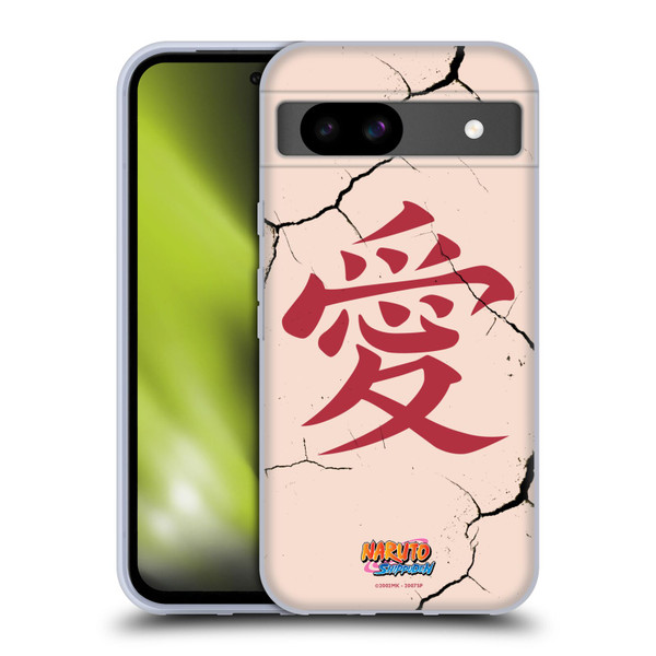 Naruto Shippuden Iconic Gaara Tattoo Soft Gel Case for Google Pixel 8a