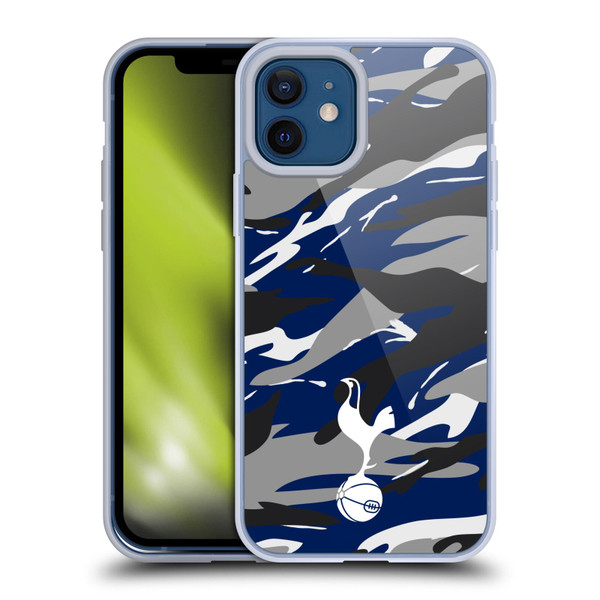 Tottenham Hotspur F.C. Badge Camouflage Soft Gel Case for Apple iPhone 12 / iPhone 12 Pro