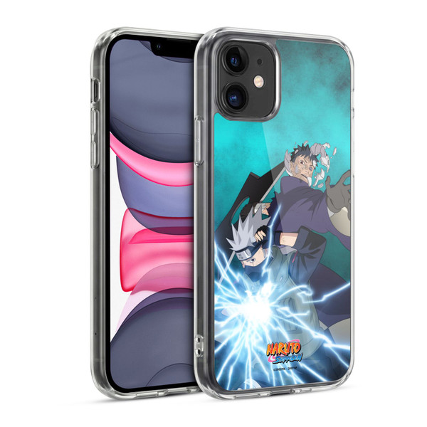 Naruto Shippuden Key Art Obito And Kakashi Soft Gel Case for Apple iPhone 11