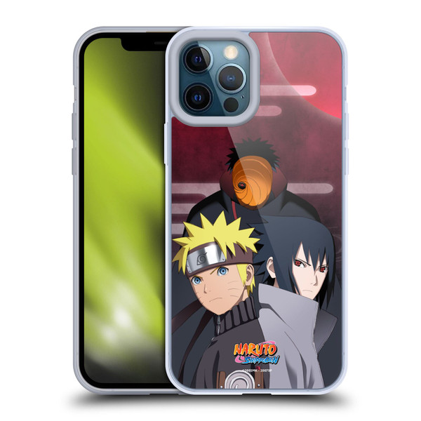 Naruto Shippuden Key Art Obito Naruto Sasuke Soft Gel Case for Apple iPhone 12 Pro Max & MagSafe